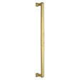 This is an image of a Heritage Brass - Door Pull Handle Deco Design 457mm Polished Brass Finish, v1334-457-pb that is available to order from T.H Wiggans Ironmongery in Kendal.