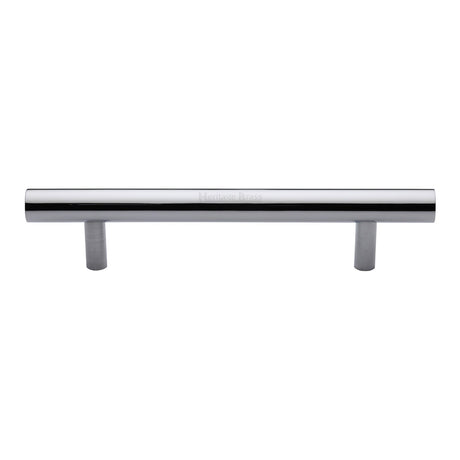 This is an image of a Heritage Brass - Door Pull Handle Bar Design 305mm Polished Chrome Finish, v1361-305-pc that is available to order from T.H Wiggans Ironmongery in Kendal.