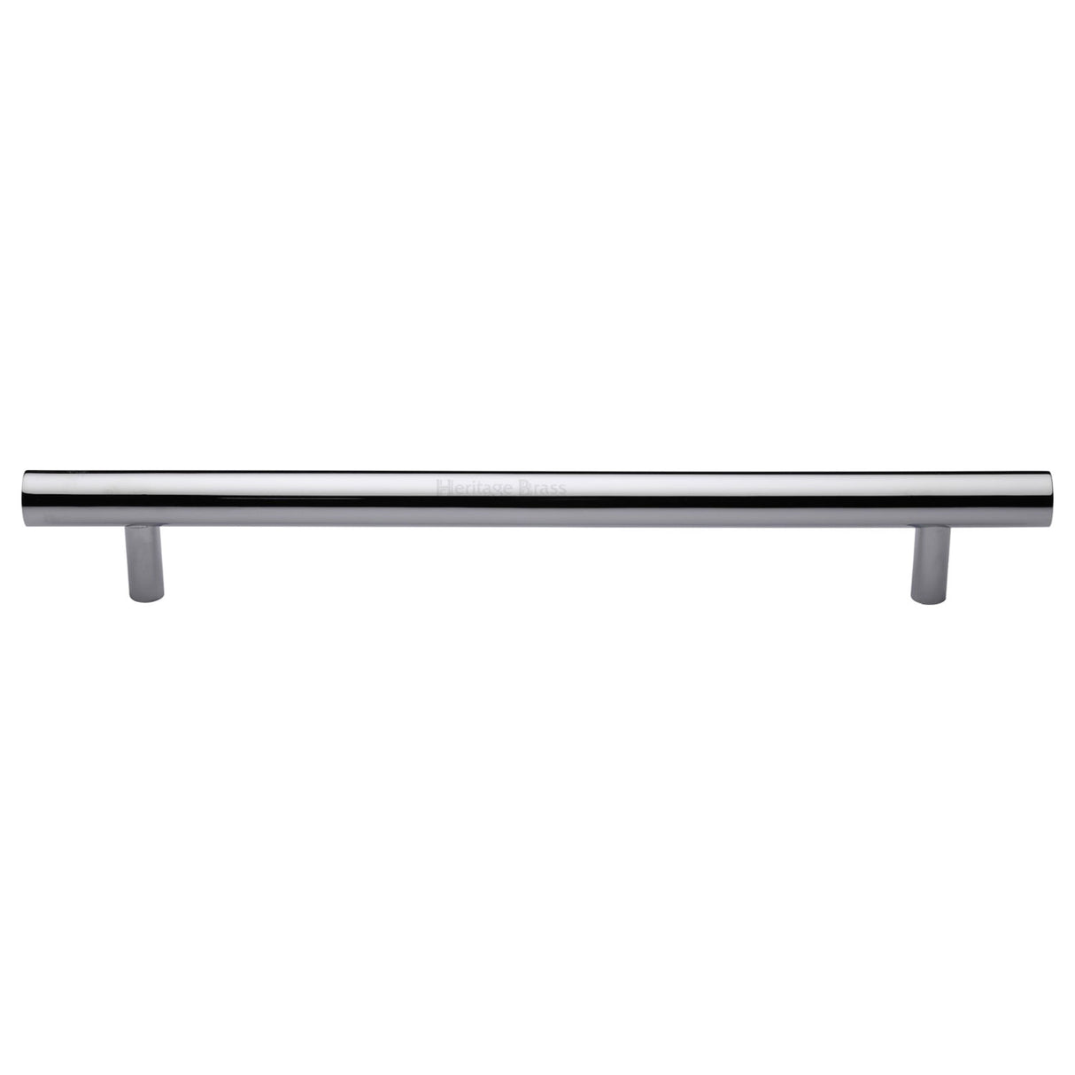 This is an image of a Heritage Brass - Door Pull Handle Bar Design 457mm Polished Chrome Finish, v1361-457-pc that is available to order from T.H Wiggans Ironmongery in Kendal.