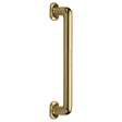 This is an image of a Heritage Brass - Door Pull Handle Traditional Design 330mm Polished Brass Finish, v1376-330-pb that is available to order from T.H Wiggans Ironmongery in Kendal.