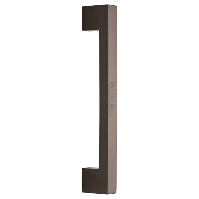 This is an image of a Heritage Brass - Door Pull Handle Urban Design 305mm Matt Bronze Finish, v1390-305-mb that is available to order from T.H Wiggans Ironmongery in Kendal.