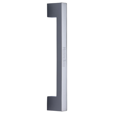 This is an image of a Heritage Brass - Door Pull Handle Urban Design 305mm Polished Chrome Finish, v1390-305-pc that is available to order from T.H Wiggans Ironmongery in Kendal.