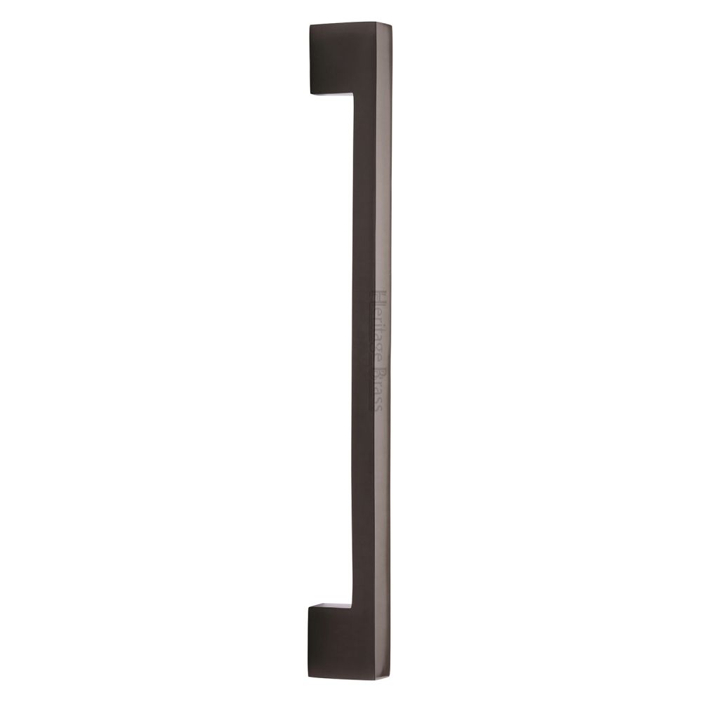 This is an image of a Heritage Brass - Door Pull Handle Urban Design 457mm Matt Bronze Finish, v1390-457-mb that is available to order from T.H Wiggans Ironmongery in Kendal.