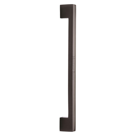 This is an image of a Heritage Brass - Door Pull Handle Urban Design 457mm Matt Bronze Finish, v1390-457-mb that is available to order from T.H Wiggans Ironmongery in Kendal.
