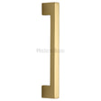 This is an image of a Heritage Brass - Door Pull Handle Urban Design 457mm Polished Brass Finish, v1390-457-pb that is available to order from T.H Wiggans Ironmongery in Kendal.