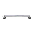 This is an image of a Heritage Brass - Door Pull Handle Square Vintage Design 338mm Polished Chrome Finish, v1964-338-pc that is available to order from T.H Wiggans Ironmongery in Kendal.