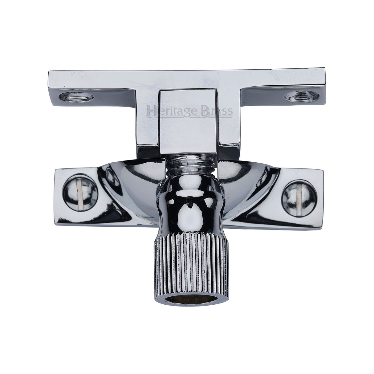 This is an image of a Heritage Brass - Narrow Brighton Sash Fastener Polished Chrome finish, v2054-pc that is available to order from T.H Wiggans Ironmongery in Kendal.