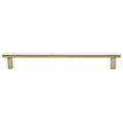 This is an image of a Heritage Brass - Door Pull Handle 19mm Round Bar Design 489mm Polished Brass Finish, v2059-489-pb that is available to order from T.H Wiggans Ironmongery in Kendal.