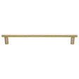 This is an image of a Heritage Brass - Door Pull Handle 19mm Round Bar Design 489mm Satin Brass Finish, v2059-489-sb that is available to order from T.H Wiggans Ironmongery in Kendal.