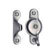 This is an image of a Heritage Brass - Fitch Pattern Sash Fastener Satin Chrome Finish, v2060-sc that is available to order from T.H Wiggans Ironmongery in Kendal.