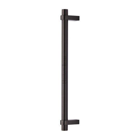 This is an image of a Heritage Brass - Door Pull Handle Industrial Design 353mm Matt Bronze Finish, v2485-353-mb that is available to order from T.H Wiggans Ironmongery in Kendal.