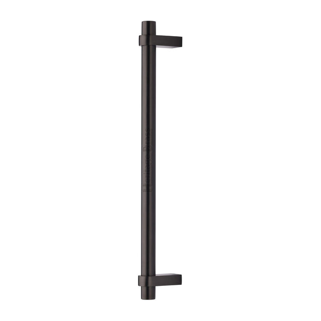 This is an image of a Heritage Brass - Door Pull Handle Industrial Design 353mm Matt Bronze Finish, v2485-353-mb that is available to order from T.H Wiggans Ironmongery in Kendal.