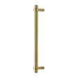 This is an image of a Heritage Brass - Door Pull Handle Industrial Design 353mm Polished Brass Finish, v2485-353-pb that is available to order from T.H Wiggans Ironmongery in Kendal.