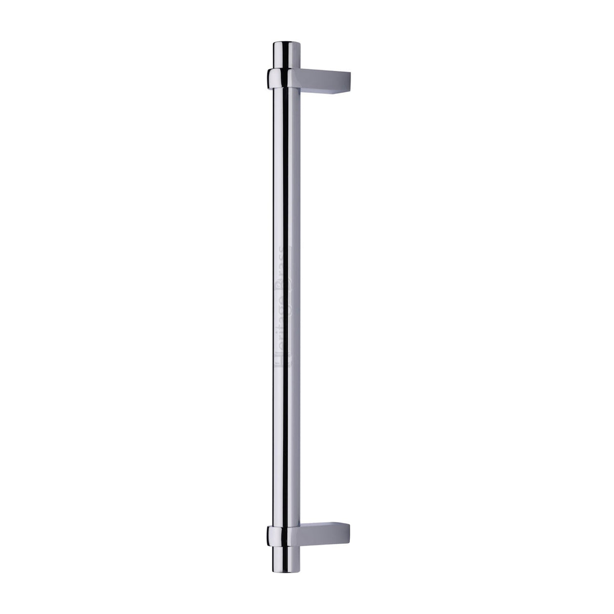 This is an image of a Heritage Brass - Door Pull Handle Industrial Design 353mm Polished Chrome Finish, v2485-353-pc that is available to order from T.H Wiggans Ironmongery in Kendal.