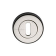 This is an image of a Heritage Brass - Key Escutcheon Polished Nickel Finish, v4000-pnf that is available to order from T.H Wiggans Ironmongery in Kendal.