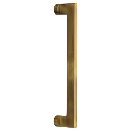 This is an image of a Heritage Brass - Door Pull Handle Apollo Design 307mm Antique Brass Finish, v4150-307-at that is available to order from T.H Wiggans Ironmongery in Kendal.