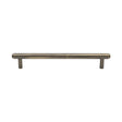This is an image of a Heritage Brass - Cabinet Pull Stepped Design 160mm CTC Antique Brass Finish, v4410-160-at that is available to order from T.H Wiggans Ironmongery in Kendal.