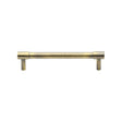 This is an image of a Heritage Brass - Cabinet Pull Phoenix Design 128mm CTC Antique Brass Finish, v4434-128-at that is available to order from T.H Wiggans Ironmongery in Kendal.