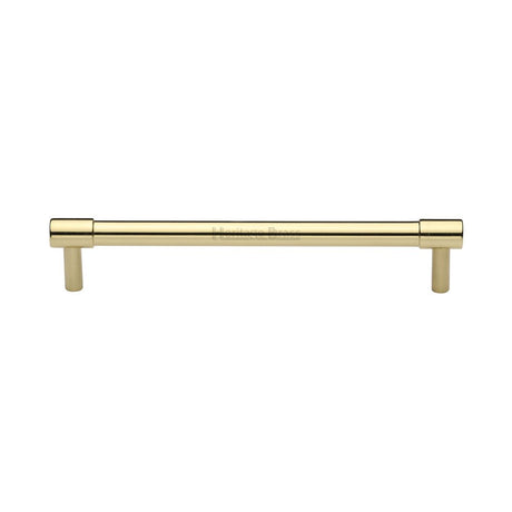 This is an image of a Heritage Brass - Cabinet Pull Phoenix Design 160mm CTC Polished Brass Finish, v4434-160-pb that is available to order from T.H Wiggans Ironmongery in Kendal.