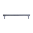 This is an image of a Heritage Brass - Cabinet Pull Phoenix Design 160mm CTC Sain Chrome finish, v4434-160-sc that is available to order from T.H Wiggans Ironmongery in Kendal.