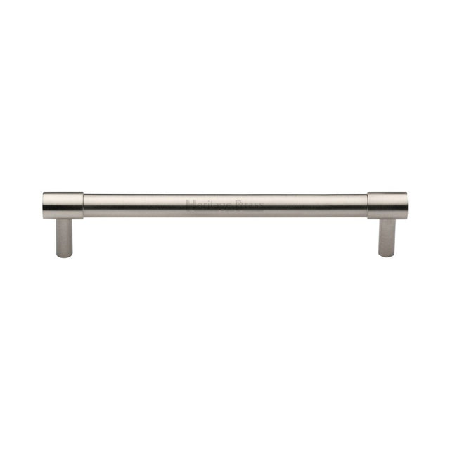 This is an image of a Heritage Brass - Cabinet Pull Phoenix Design 160mm CTC Satin Nickel Finish, v4434-160-sn that is available to order from T.H Wiggans Ironmongery in Kendal.