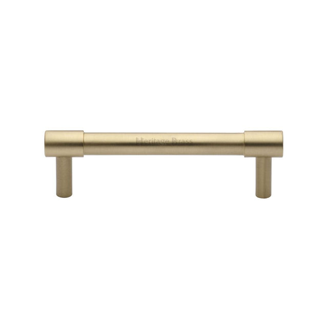This is an image of a Heritage Brass - Cabinet Pull Phoenix Design 96mm CTC Satin Brass Finish, v4434-96-sb that is available to order from T.H Wiggans Ironmongery in Kendal.