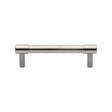 This is an image of a Heritage Brass - Cabinet Pull Phoenix Design 96mm CTC Satin Nickel Finish, v4434-96-sn that is available to order from T.H Wiggans Ironmongery in Kendal.
