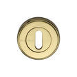 This is an image of a Heritage Brass - Key Escutcheon Polished Brass Finish, v5000-pb that is available to order from T.H Wiggans Ironmongery in Kendal.