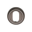 This is an image of a Heritage Brass - Oval Profile Cylinder Escutcheon Matt Bronze Finish, v5010-mb that is available to order from T.H Wiggans Ironmongery in Kendal.