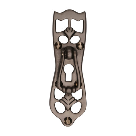 This is an image of a Heritage Brass - Cabinet Pull Ornate Design Matt Bronze Finish, v5023-mb that is available to order from T.H Wiggans Ironmongery in Kendal.