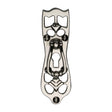 This is an image of a Heritage Brass - Cabinet Pull Ornate Design Polished Nickel Finish, v5023-pnf that is available to order from T.H Wiggans Ironmongery in Kendal.