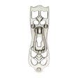 This is an image of a Heritage Brass - Cabinet Pull Ornate Design Satin Nickel Finish, v5023-sn that is available to order from T.H Wiggans Ironmongery in Kendal.