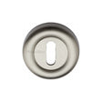 This is an image of a Heritage Brass - Key Escutcheon Satin Nickel Finish, v6722-sn that is available to order from T.H Wiggans Ironmongery in Kendal.