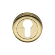 This is an image of a Heritage Brass - Euro Profile Cylinder Escutcheon Satin Brass Finish, v6724-sb that is available to order from T.H Wiggans Ironmongery in Kendal.