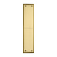 This is an image of a Heritage Brass - Fingerplate 282 x 63mm - Satin Brass Finish, v743-sb that is available to order from T.H Wiggans Ironmongery in Kendal.