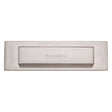 This is an image of a Heritage Brass - Gravity Letterplate 280 x 80mm - Satin Nickel Finish, v842-sn that is available to order from T.H Wiggans Ironmongery in Kendal.