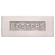 This is an image of a Heritage Brass - Embossed Letterplate 254 x 101mm - Satin Nickel Finish, v845-sn that is available to order from T.H Wiggans Ironmongery in Kendal.