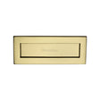 This is an image of a Heritage Brass - Letterplate 10" x 4" Polished Brass Finish, v850-254-101-pb that is available to order from T.H Wiggans Ironmongery in Kendal.