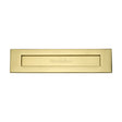 This is an image of a Heritage Brass - Letterplate 13" x 3" Polished Brass Finish, v850-330-pb that is available to order from T.H Wiggans Ironmongery in Kendal.