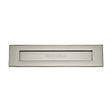 This is an image of a Heritage Brass - Letterplate 13" x 3" Polished Nickel Finish, v850-330-pnf that is available to order from T.H Wiggans Ironmongery in Kendal.