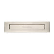 This is an image of a Heritage Brass - Letterplate 13" x 3" Satin Nickel Finish, v850-330-sn that is available to order from T.H Wiggans Ironmongery in Kendal.