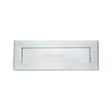 This is an image of a Heritage Brass - Letterplate 14" x 4 1/2" Satin Chrome Finish, v850-356-sc that is available to order from T.H Wiggans Ironmongery in Kendal.