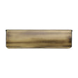 This is an image of a Heritage Brass - Interior Letterflap 11" x 3 3/4"Antique Brass Finish, v860-280-at that is available to order from T.H Wiggans Ironmongery in Kendal.