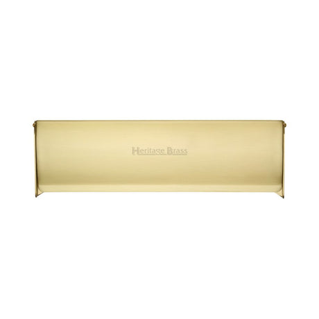 This is an image of a Heritage Brass - Interior Letterflap 11" x 3 3/4"Satin Brass Finish, v860-280-sb that is available to order from T.H Wiggans Ironmongery in Kendal.