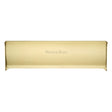 This is an image of a Heritage Brass - Interior Letterflap 11 3/4" x 3 1/2"Satin Brass Finish, v860-299-sb that is available to order from T.H Wiggans Ironmongery in Kendal.