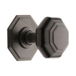 This is an image of a Heritage Brass - Octagon Centre Door Knob 3" Matt Bronze Finish, v890-mb that is available to order from T.H Wiggans Ironmongery in Kendal.