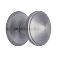 This is an image of a Heritage Brass - Round Centre Door Knob 3" Satin Chrome Finish, v900-sc that is available to order from T.H Wiggans Ironmongery in Kendal.
