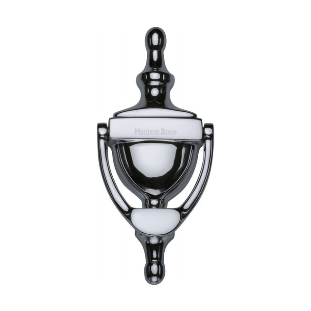 This is an image of a Heritage Brass - Urn Knocker 6" Polished Chrome Finish, v910-152-pc that is available to order from T.H Wiggans Ironmongery in Kendal.