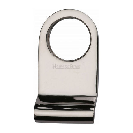 This is an image of a Heritage Brass - Round Cylinder Pull Polished Nickel Finish, v930-pnf that is available to order from T.H Wiggans Ironmongery in Kendal.