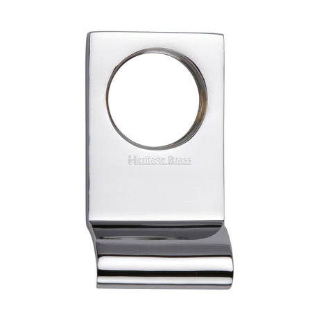 This is an image of a Heritage Brass - Square Cylinder Pull Polished Chrome Finish, v933-pc that is available to order from T.H Wiggans Ironmongery in Kendal.